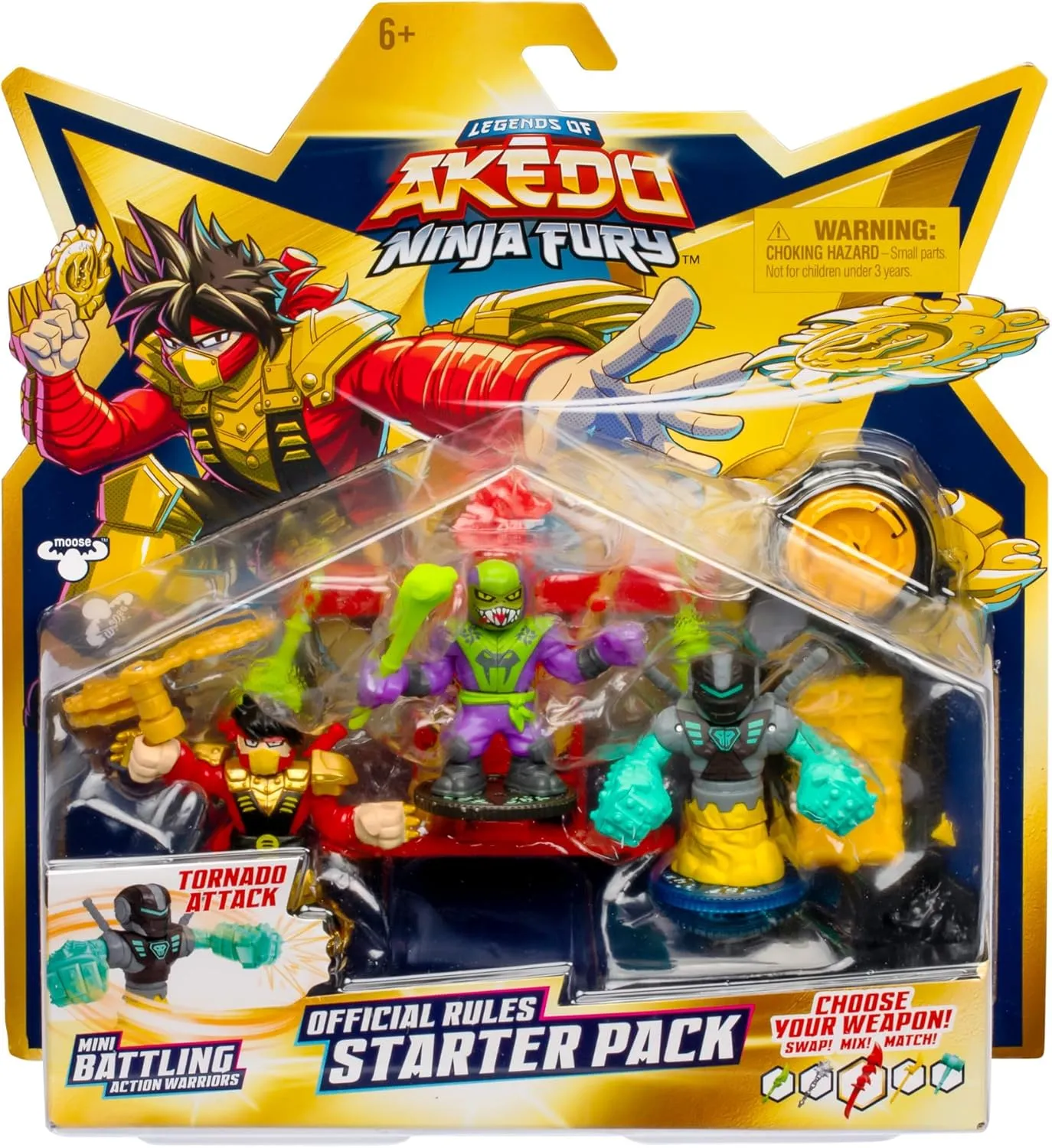 Akedo Official Ninja Fury Legends Starter Set